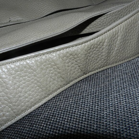 All Saints Mast Taupe Pebbled Leather Convertible Crossbody Shoulder Tote Bag - Picture 16 of 16